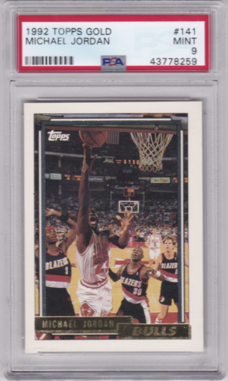 1992 Topps Gold Michael Jordan #141 PSA 9 Mint - Sports Card King