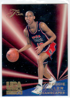 1994 Reggie Miller Flair Usa Dreamscapes Basketball Card 64