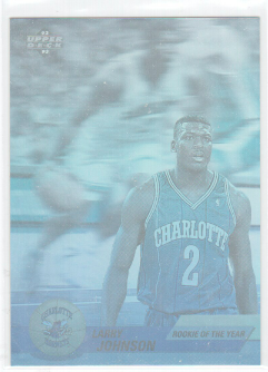 1992 93 Upper Deck Larry Johnson Award Winner Hologram Basketball