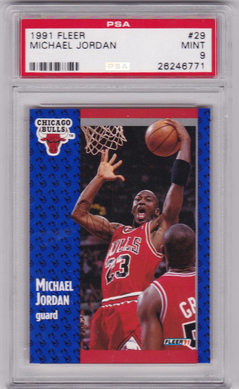 1991 Fleer Michael Jordan Card #29 PSA 
