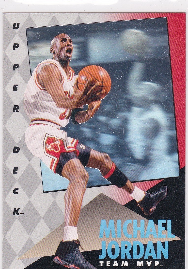 Michael Jordan 1992-93 Upper Deck Team MVP Hologram #4 - Sports Card King
