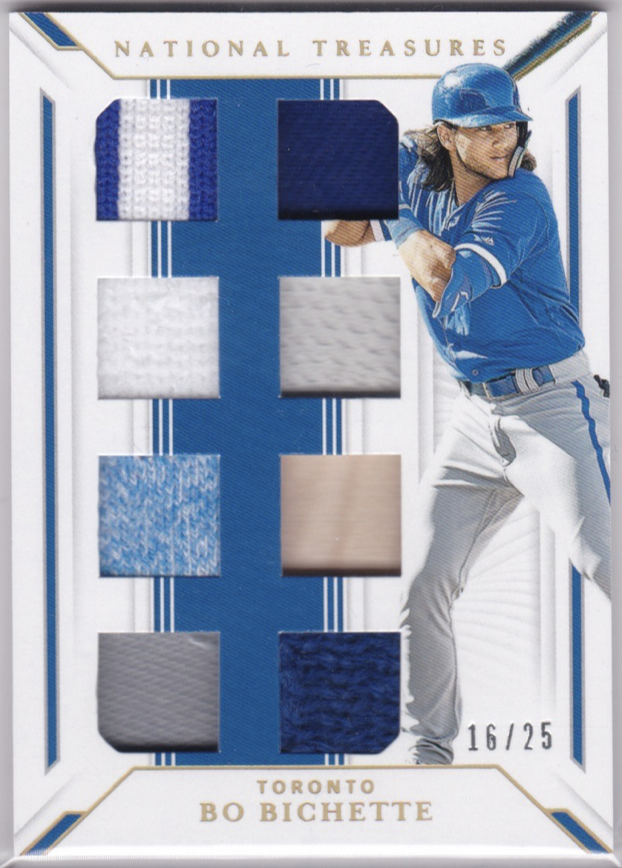 Bo Bichette 2019 Panini National Treasures Ggms Bb Game Gear Materials 16 25 Sports Card King