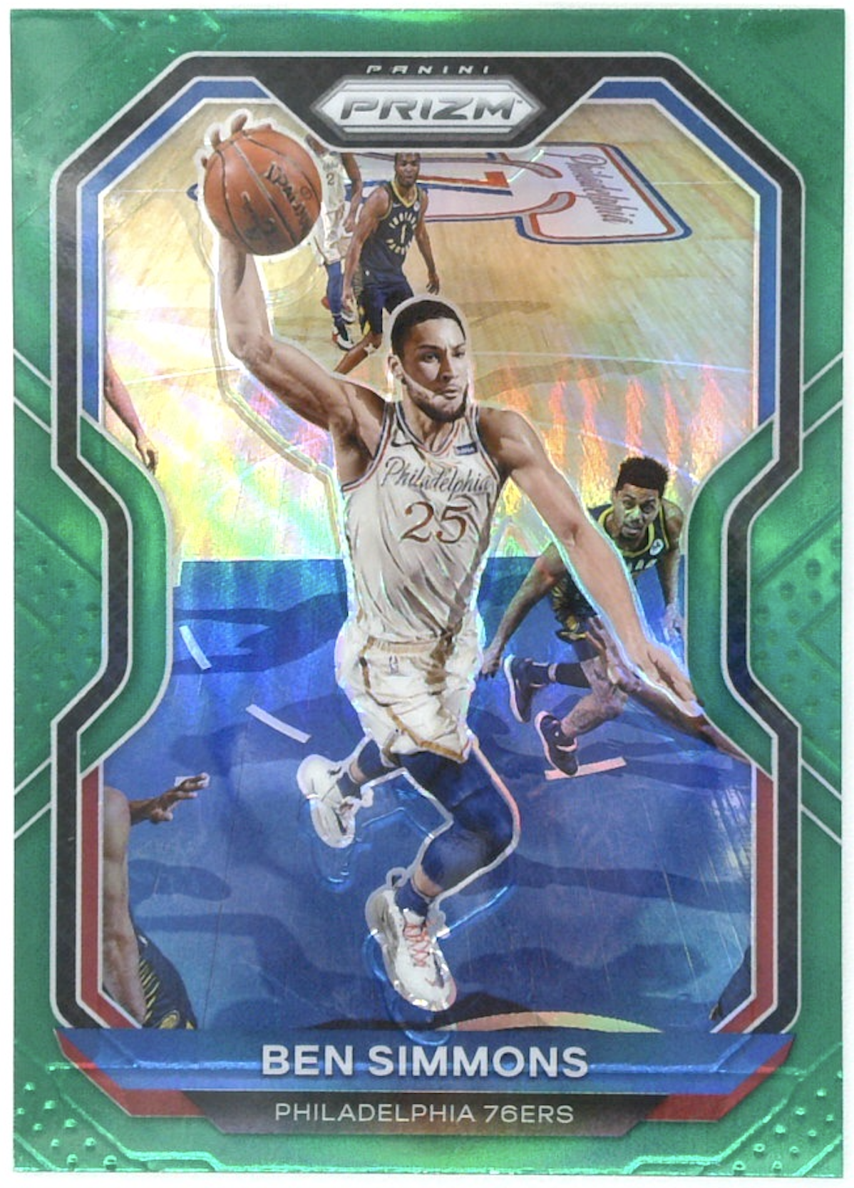 Ben Simmons 2020-21 Panini Prizm Basketball Green Prizm #125