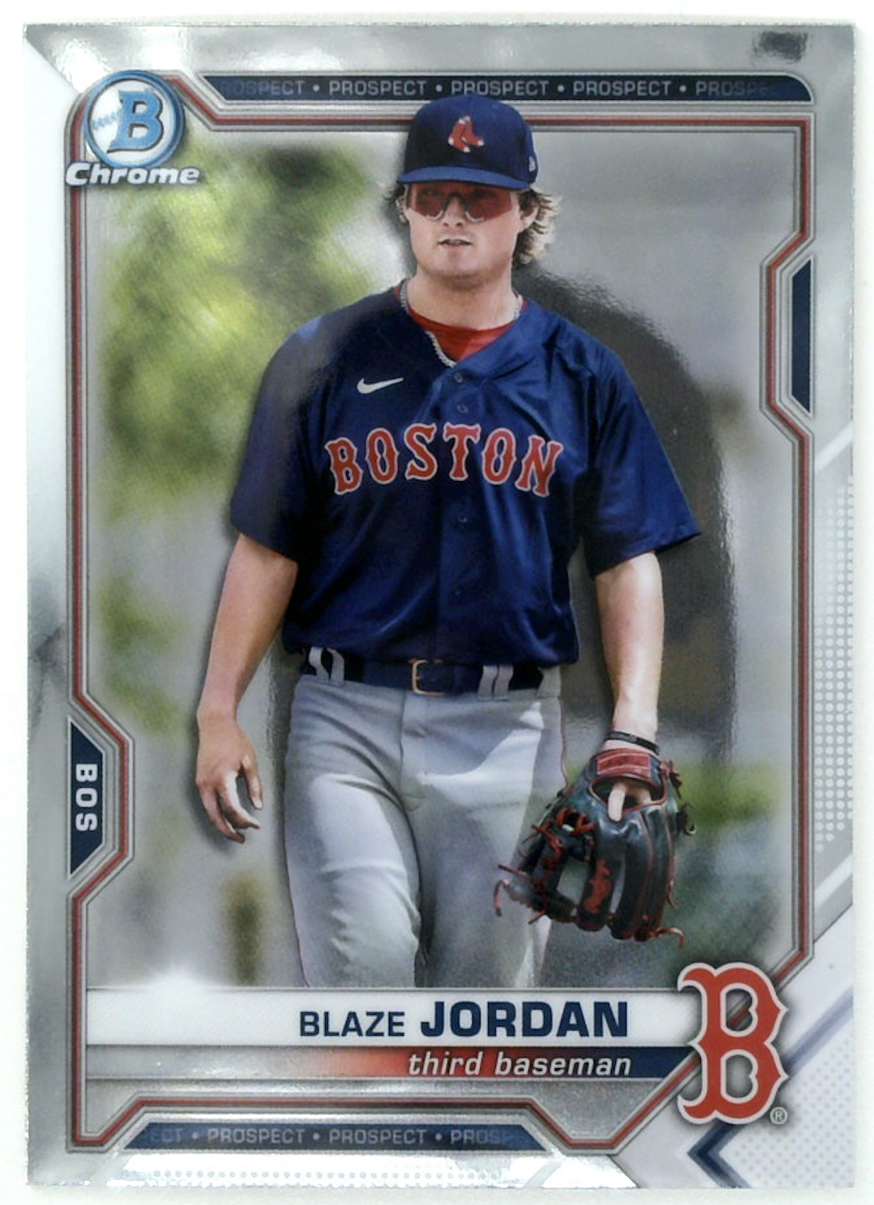 Blaze Jordan 2021 Bowman Draft Chrome SP Photo Image Variation #BDC-182