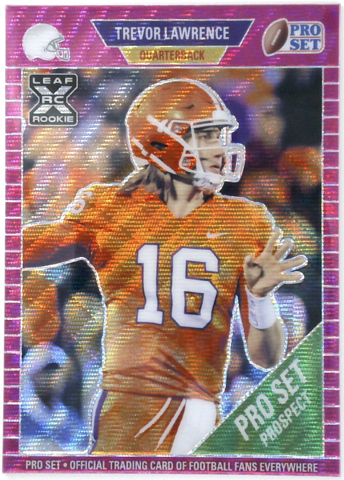 Trevor Lawrence Pro Gem Mint 10 Rainbow Refractor Sticker 