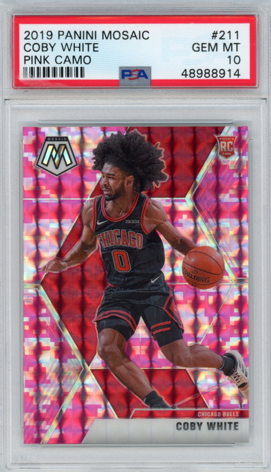 5X COBY WHITE BASKETBALL ROOKIE RC CARD LOT BULLS RATED PRIZM MOSAIC PANINI