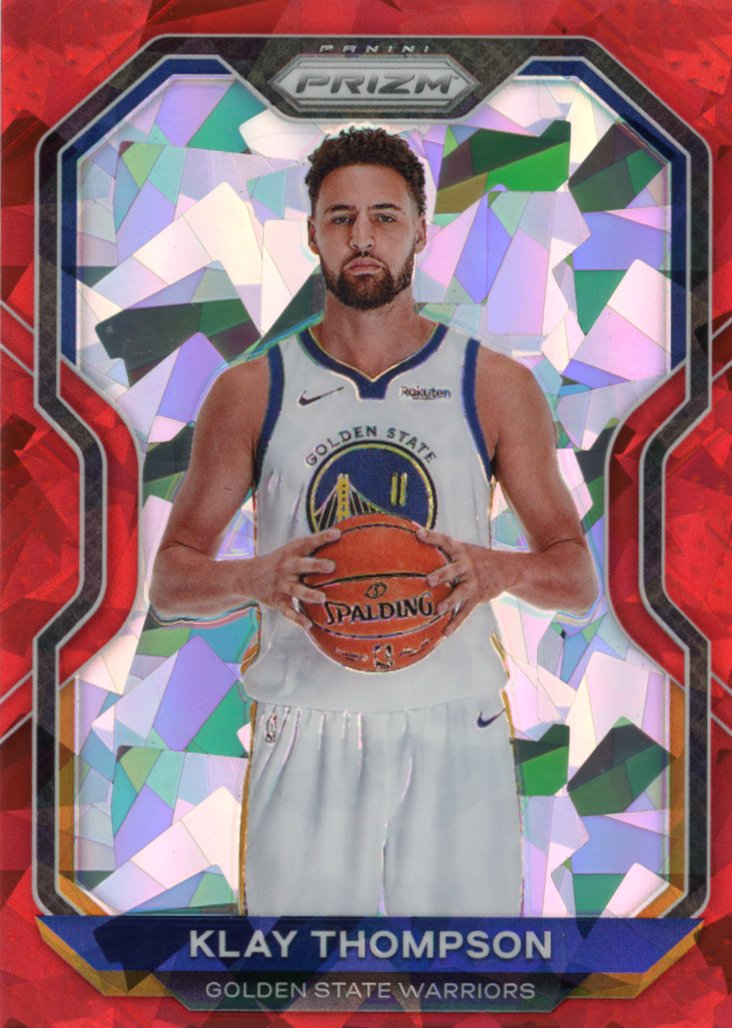 2021-22 Panini Prizm Draft Klay Thompson Red, White, & Blue Prizm #82