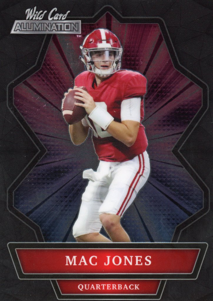 Mac Jones 2021 Wild Card Alumination Black #ABC-3 - Sports Card King