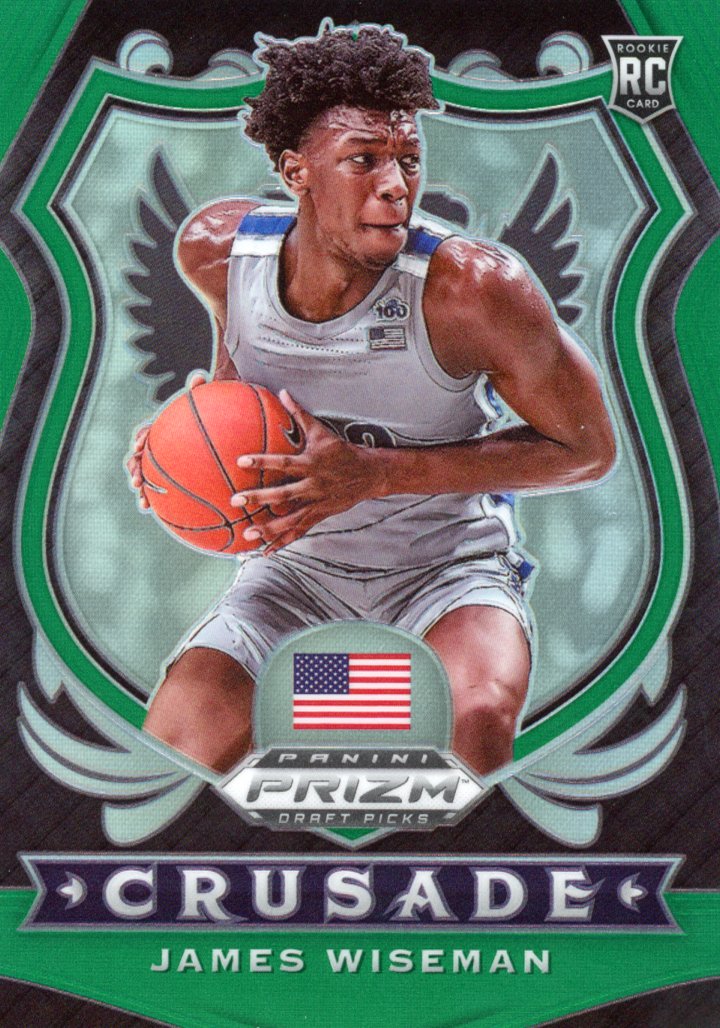 2020 Panini Chronicles Green Ice Prizm #597 James Wiseman RC PSA 10 shops