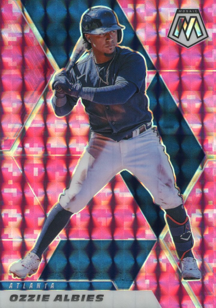 Vladimir Guerrero Jr. Pink Camo Prizm 2022 Panini Mosaic Baseball