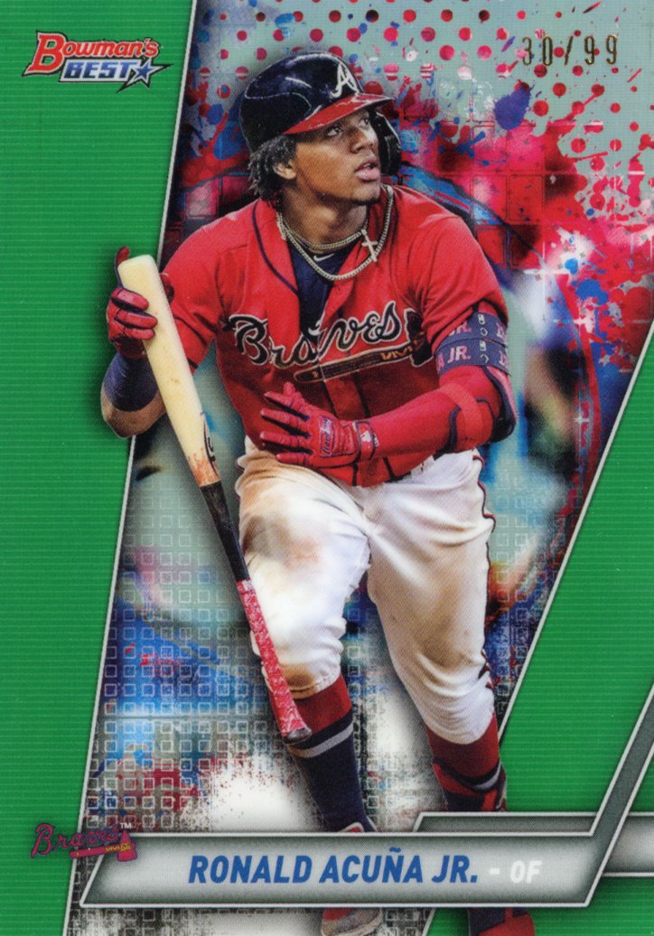 Ronald Acuna 2021 Bowmans Best selling - Blue Refractor PSA 9 Mint /150 Braves