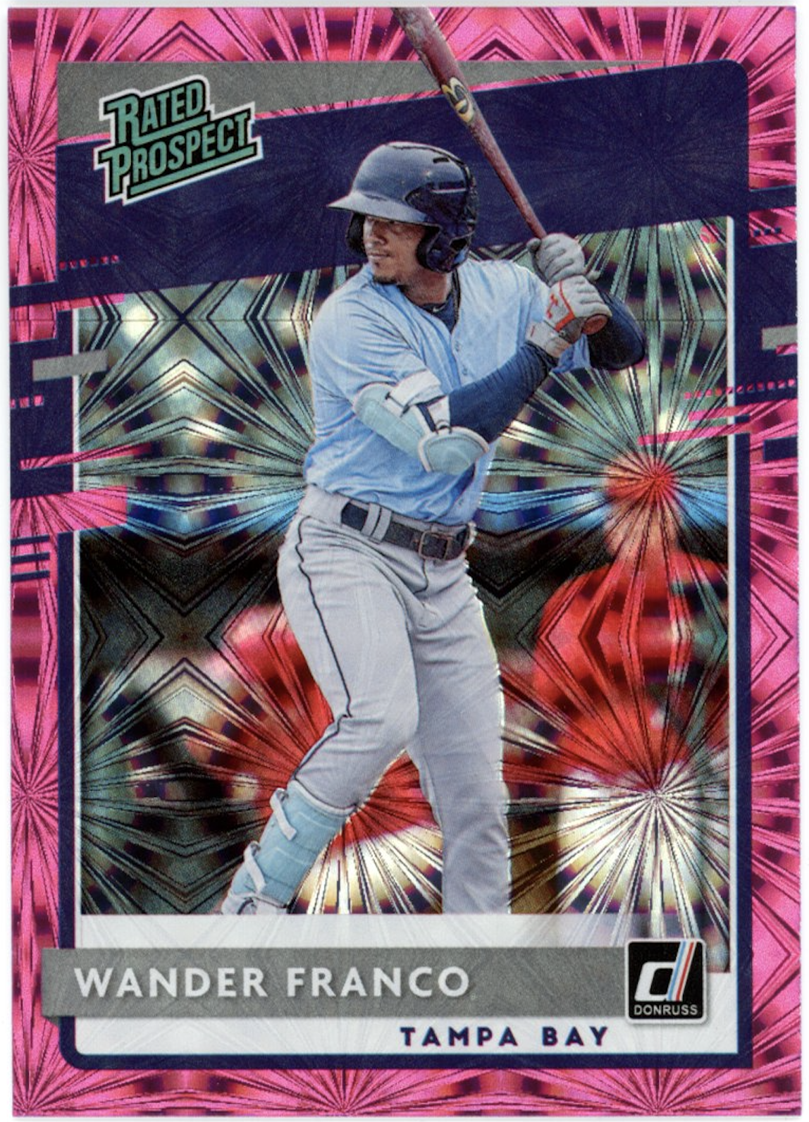 Wander Franco 2020 Panini Donruss Pink Fireworks Rated Prospect #RP-1