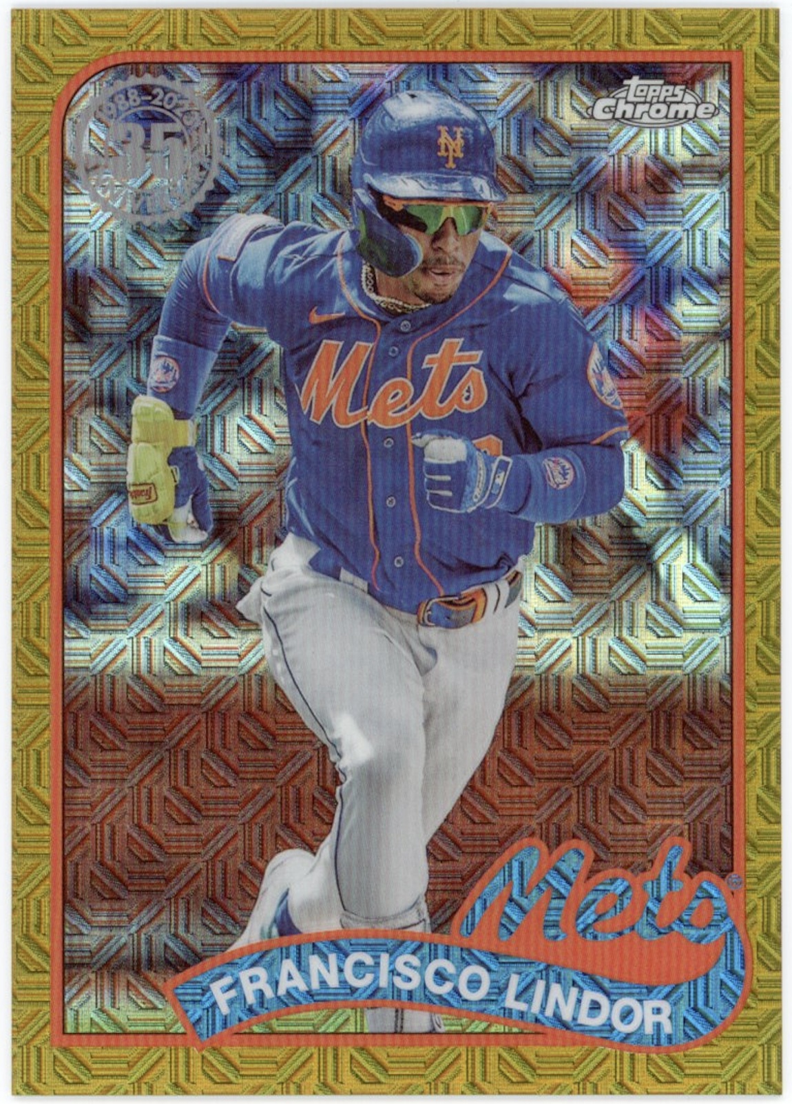 Francisco Lindor 2024 Topps Chrome 35th Anniversary #T89C-67